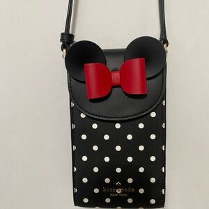 Kate Spade Black and Red Polka Dot Crossbody Bag